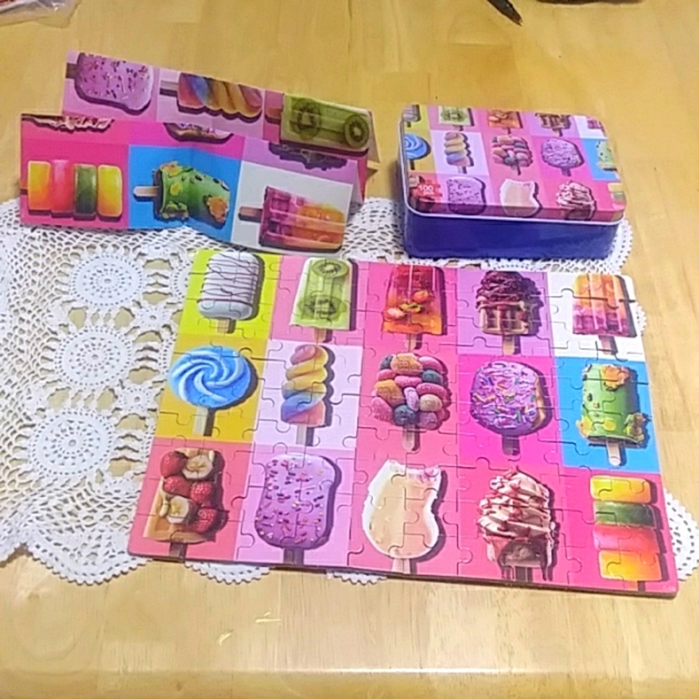 Two-sided Jigsaw Puzzle, one side numbered pieces